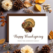 Feliz Ação de Graças da Turquia Elegante