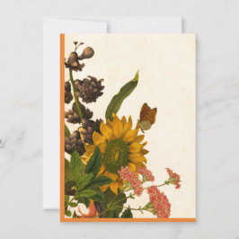 Cartão De Festividades Feliz Ação de Graças das Palmeiras de outono