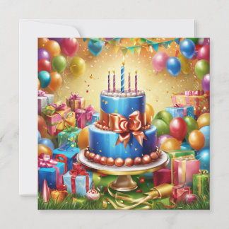 Cartão De Festividades Feliz aniversário