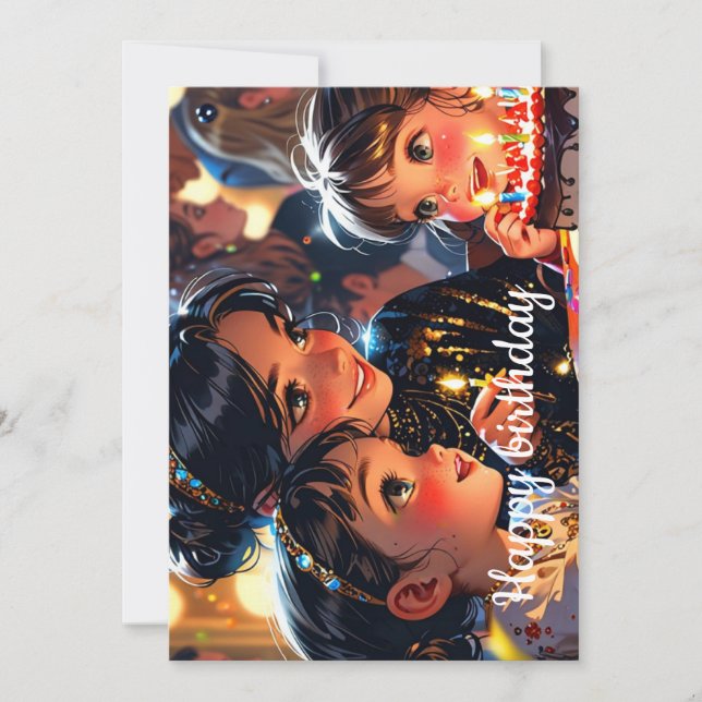 Cartão De Festividades Feliz aniversário (Frente)