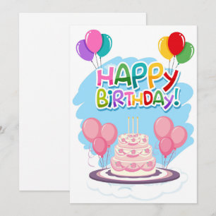 Cartão De Festividades Feliz aniversário