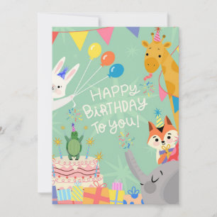 Cartão De Festividades Feliz aniversário