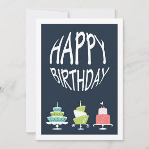 Cartão De Festividades Feliz aniversário