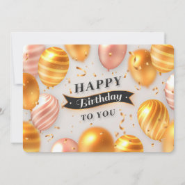 Cartão De Festividades Feliz aniversário