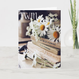 CARTÃO DE FESTIVIDADES "FELIZ ANIVERSÁRIO" ***CARTÃO DE ANIVERSÁRIO TWIN