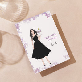 Cartão De Festividades Feliz aniversário de 20, moda,