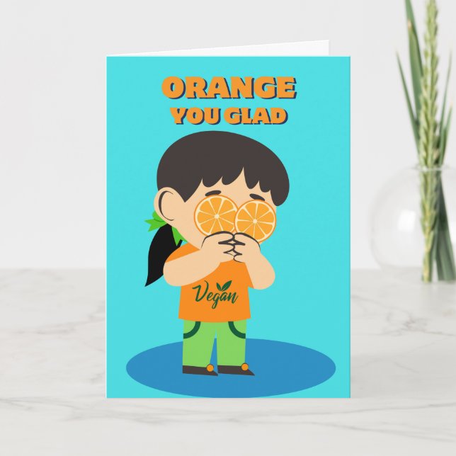 Cartão De Festividades Feliz aniversário de Veganos Celebração de Vegan M (Frente)