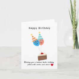 Cartão De Festividades Feliz aniversário Desejando seu aniversário bálsam