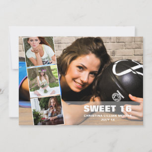 Cartão De Festividades Feliz aniversário do 16.º aniversário, 4.º anivers