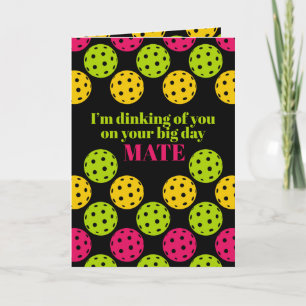 Cartão De Festividades Feliz aniversário do Pickleball