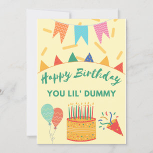 Cartão De Festividades Feliz aniversário Dummy