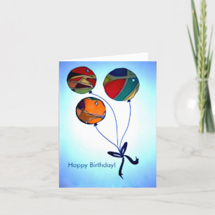 Cartão De Festividades Feliz Aniversário (em branco por dentro)