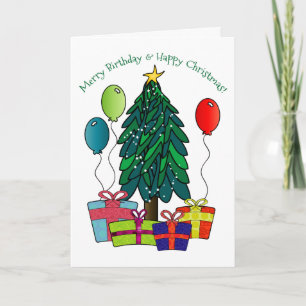 Cartão De Festividades Feliz Aniversário, Feliz Natal!