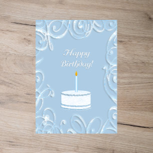 Cartão De Festividades Feliz Aniversário Flat Greeting Card