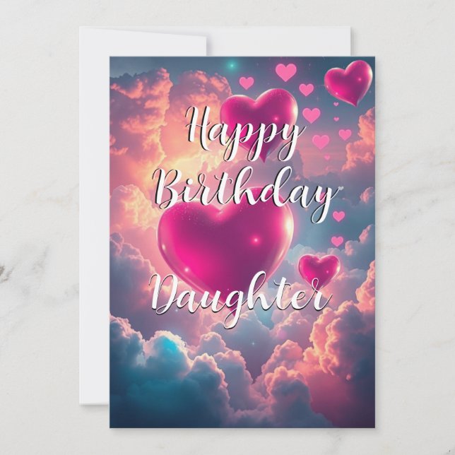 Cartão De Festividades Feliz Aniversário Flutuante Cartaz de Aniversário (Frente)