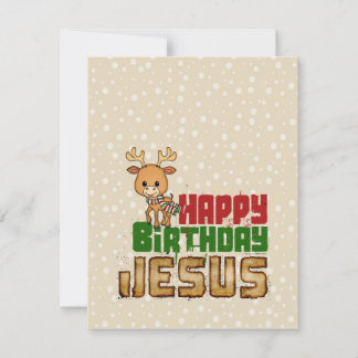Cartão De Festividades Feliz aniversário Jesus