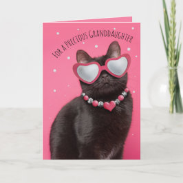 Cartão De Festividades Feliz Aniversário, neta Engraçada Gato Gatinho