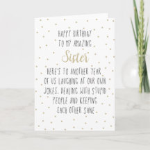 Feliz aniversário para minha irmã incrível