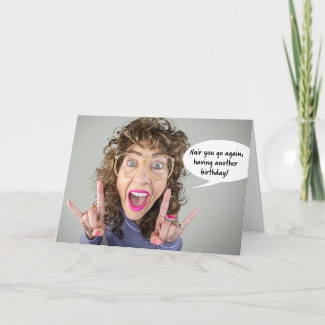 Cartão De Festividades Feliz Aniversário para qualquer grande humor de ca (Frente)