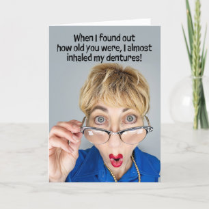 Cartão De Festividades Feliz Aniversário Para Qualquer Senhora Mais Velha