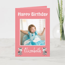 Cartão De Festividades Feliz aniversário para uma foto incrível de uma fi