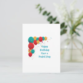 Cartão De Festividades Feliz aniversário, Tenha um dia perfeito
