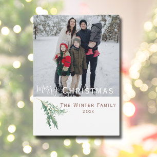 Cartão De Festividades Feliz Ano de Natal em Revisão Foto