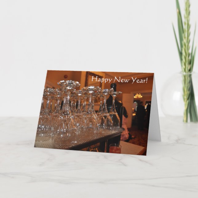 Cartão De Festividades Feliz Ano Novo (Frente)