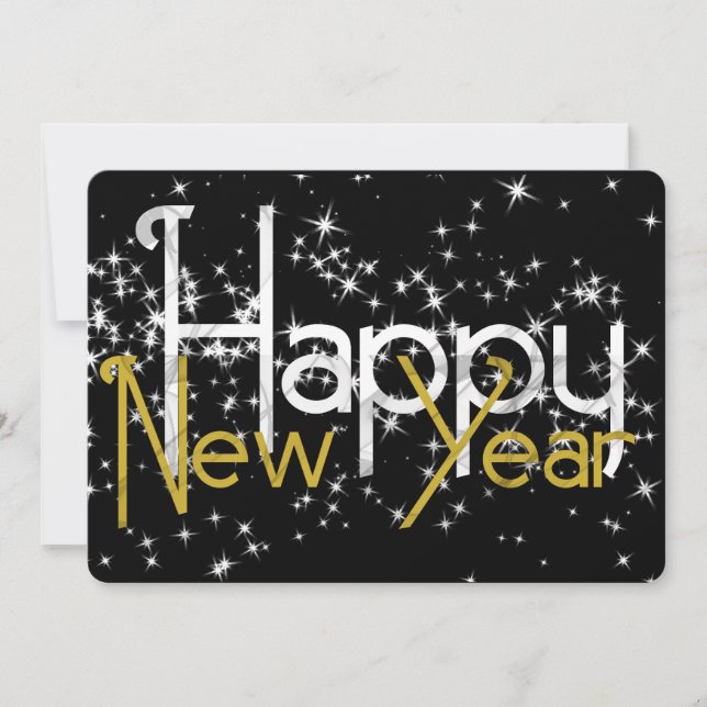 Cartão De Festividades Feliz ano novo (Frente)