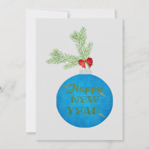 Cartão De Festividades Feliz Ano Novo