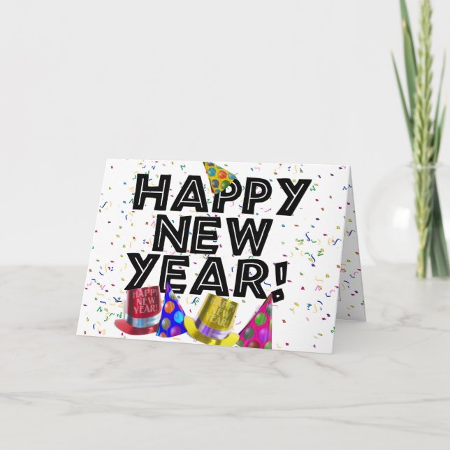 CARTÃO DE FESTIVIDADES FELIZ ANO NOVO! (Frente)