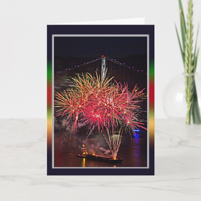 Cartão De Festividades Feliz ano novo (Frente)