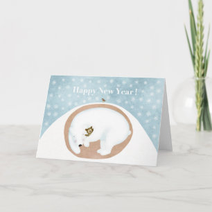Cartão De Festividades feliz ano novo!