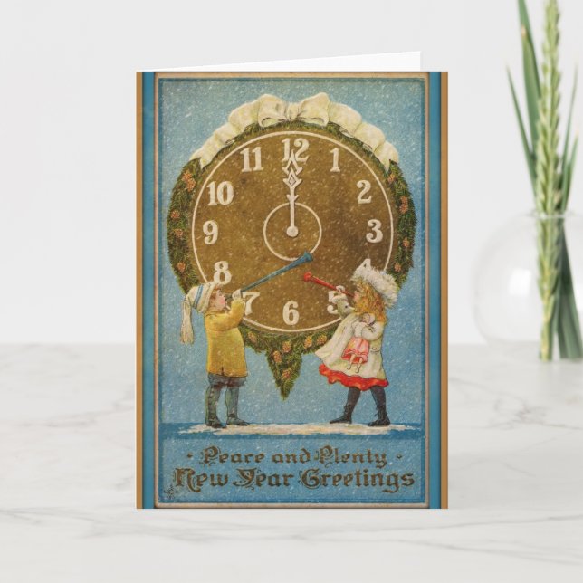 Cartão De Festividades Feliz ano novo (Frente)