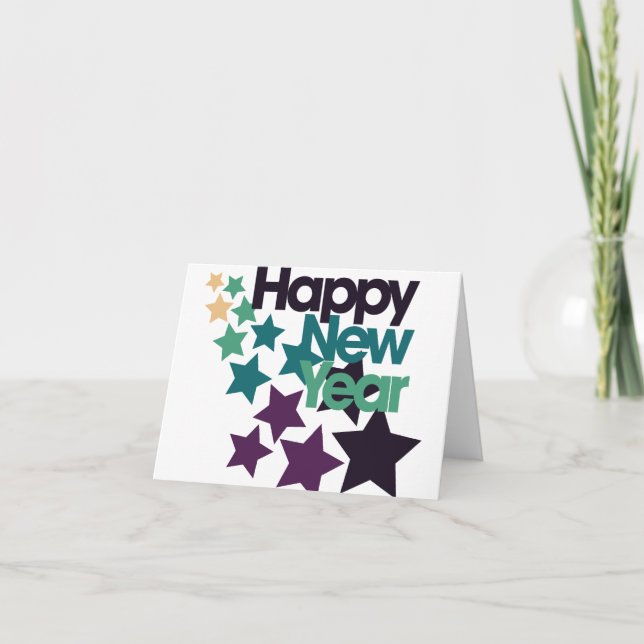 Cartão De Festividades Feliz ano novo (Frente)