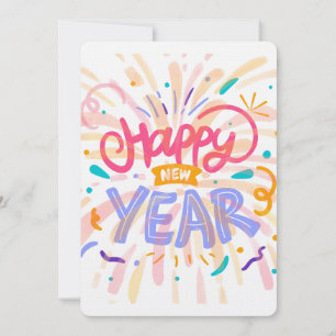 Cartão De Festividades Feliz ano novo