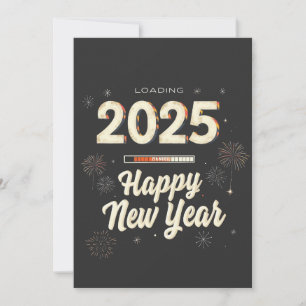 Cartão De Festividades Feliz Ano Novo 2025 Família Combinada