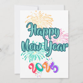Cartão De Festividades "Feliz ano novo 2025 🎆 Fireworks Extravaganza!"