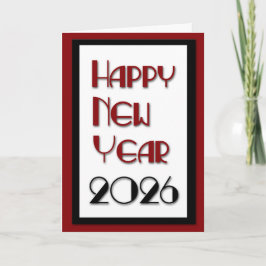 Cartão De Festividades feliz ano novo 2026