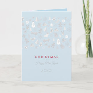 Cartão De Festividades Feliz Ano Novo 2026 & Personagens de Natal Pratead