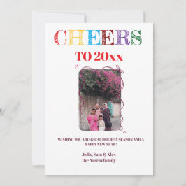 Cartão De Festividades Feliz Ano Novo 20xx Celebração em Família