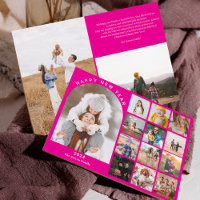 Feliz ano novo ano na revisão 15 fotos cor-de-rosa