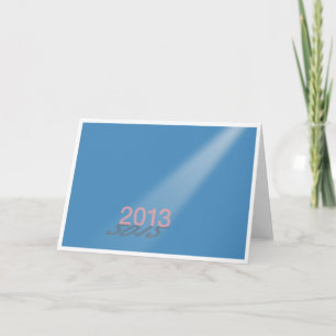 Cartão De Festividades feliz ano novo azul 2012-13