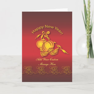 Cartão De Festividades Feliz Ano Novo Chinês!
