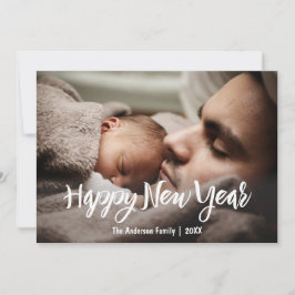Cartão De Festividades Feliz ano novo com foto