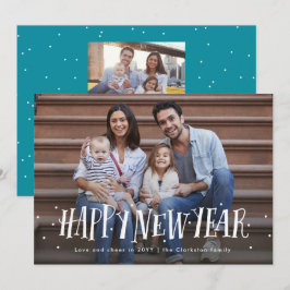 Cartão De Festividades Feliz ano novo confetti
