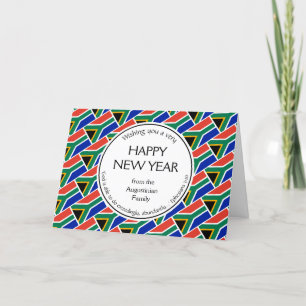 Cartão De Festividades Feliz ano novo Cristão da ÁFRICA DO SUL