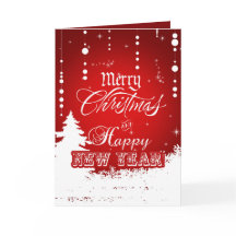 Feliz ano novo de Natal da Corporate Red White