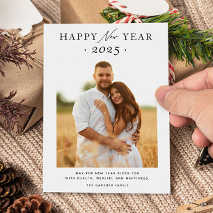 Cartão De Festividades Feliz ano novo Elegante Simples 2023 Foto