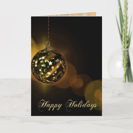 Cartão De Festividades Feliz Ano Novo Elegantes Decorações de Árvore de N